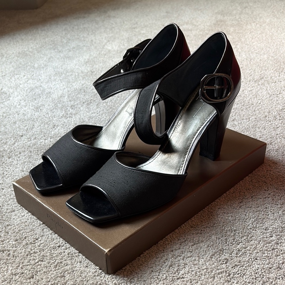 Paolo Black Women's Heels, like new!